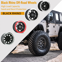 Jantes en alliage tout-terrain style Black Rhino 16/17/18 pouces pour Wrangler Prado Tank 300 Pajero FJ Land Cruiser Haval H9 Patrol BJ40