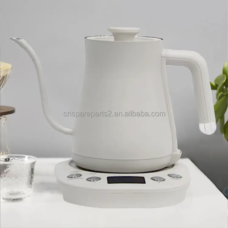 0.6L Electric Tea Kettle 1200w Quick Heating Keep Warm Stainless Steel Metal Coffee Kettle For White Pour Over Coffee Drip