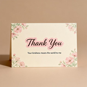 Carte de remerciement personnalisée de haute qualité pour marque de vêtements - Product Image 3