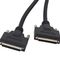 Kabel Perakitan Konektor Centronics 36/50/68 Pin Pria ke Wanita Kustom, Konektor MDR Industri, Kabel Adaptor Komunikasi Data OEM