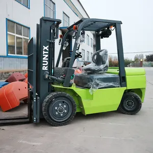 3.5 ton dizel fork lift 3.5 T konteyner direk eki yeni durum dizel motor hidrolik dört tekerlekli fork lift er