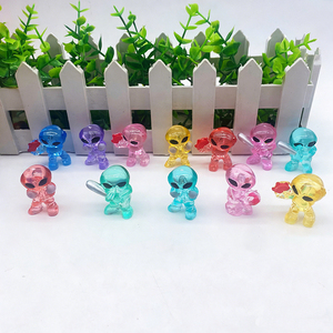 Plastik Şeffaf Uzaylı Oyuncak Bebek Çocuk Hediyesi Küçük Oyuncak - Product Image 4