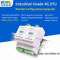 Serveur série industriel 4G DTU RS485 |   Convertisseur Modbus RTU JSON MQTT |   Port Ethernet pour la communication sans fil |   Alimenté par courant alternatif