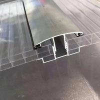 Joint et connecteur de profil en H de polycarbonate de conception moderne pour l'installation de feuille de PC pour l'auvent et le toit