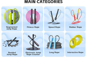 Corde à sauter segmentée de qualité supérieure, réglable, 2,8 m, pour l'exercice physique et la remise en forme, avec poignée PP+<span class=keywords><strong>TOR</strong></span> - Product Image 6