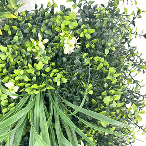 50*50CM Factory Garden <strong>Grass</strong> Plastic <strong>Artificial</strong> Green Plants <strong>Wall</strong> for Home Hotel Restaurant Background - Product Image 6