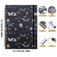 Carnet de planification hebdomadaire et mensuelle A5 portable, personnalisable, spirale, pour fournitures scolaires – Nouveauté 2027, Offre Spéciale