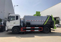 Camion de collecte des déchets alimentaires professionnel Dongfeng 14m³ en acier inoxydable anti-corrosion pour les déchets de cuisine