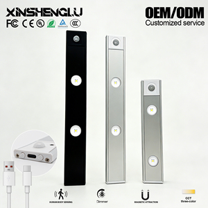 Lumière LED rechargeable à détecteur de mouvement PIR XSL Cat Eye, montage magnétique pour armoire, placard, lumière réglable CCT, charge USB-C - Product Image 2