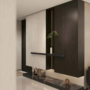 Customized Modern Home Living Room Porch Ark Entrance <b>Wood</b> Screen Foyer <b>Cabinets</b> Unique Design with Style - Product Image 1