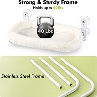 Shengfeng Home Tenture murale Transparent Nid Hamac Voyage-Friendly Cat Bed Perchoir avec accessoires pour chat