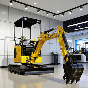 저렴한 가격의 미니 굴삭기 유압식 크롤러 굴착기 건설 장비 PLC 제어 엔진 구동 1년 보증 - Product Image 1