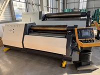 Machine à rouler à quatre rouleaux W12-12X1500, machine à rouler à quatre rouleaux CNC avancée pour l'industrie de la formage des métaux.