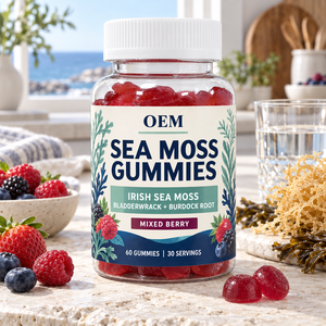 Private Label <strong>Sea</strong> <strong>Moss</strong> Gummy Candy OEM 16 in 1 Superfood Blend Apple Cider Vinegar Burdock Root Sugar Free Immune Support 60 - Product Image 2