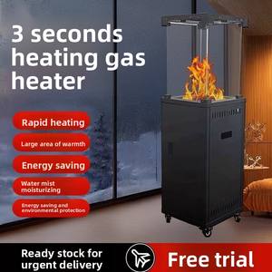 Chauffage au gaz commercial extérieur pour tente, utilisation hivernale, compatible GPL, poêle à feu mobile avec chauffage rapide et économie d'énergie - Product Image 3