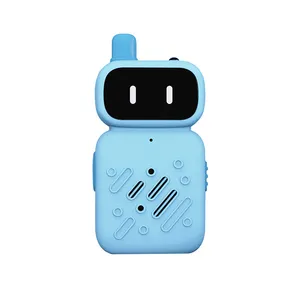 Çocuk taşınabilir el 1 çift Walkie Talkie oyuncaklar sevimli Robot şarj Walkie Talkie el bebek erken eğitim interaktif oyuncak