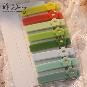 <span class=keywords><strong>Mi</strong></span> Dairy 2024 nuevo dulce y lindo ins palabra caliente clip flor horquilla Niños Accesorios para el cabello horquilla para niños - Product Image 3