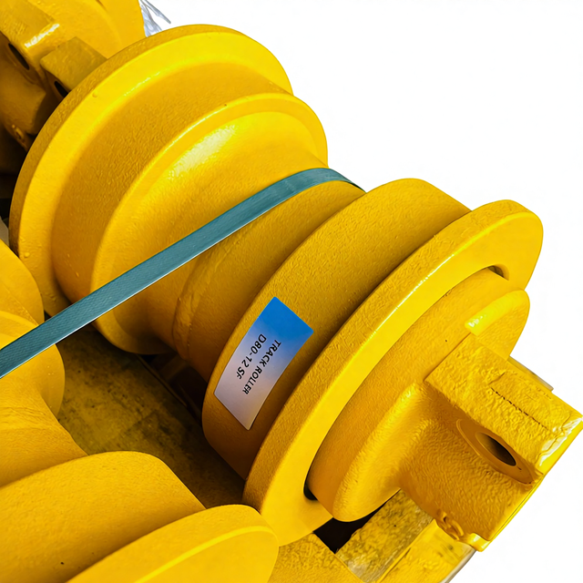 New D80-12 Bulldozer Track Roller SF Fujian Made Black/Yellow 72KG for Manufacturing