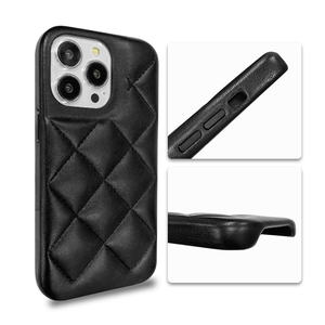 DL 2024 nouveaux matériaux résistant aux rayures Chanelstyle diamant couture peau processus <span class=keywords><strong>coque</strong></span> de téléphone pour <span class=keywords><strong>iPhone</strong></span> 15 14 13 <span class=keywords><strong>12</strong></span> 11promax - Product Image 3