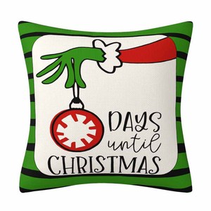 Federe per Cuscini Decorative Personalizzate di Alta Qualità Serie Il Grinch <span class=keywords><strong>Buon</strong></span> <span class=keywords><strong>Natale</strong></span> per Arredo Casa, Hotel e Ospedale - Product Image 4