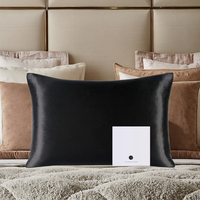 Ensemble de taies d'oreiller personnalisées 100% en soie de mûrier avec motif brodé 6A Boîte à chouchous en soie pure de sommeil de qualité pour hôtel et maison