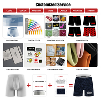Sous-vêtements pour hommes à taille haute, en tissu de coton, avec soutien abdominal, sous-vêtements élastiques doux, ouverture antidérapante pour les jambes, pour hommes