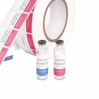 Autocollants en vinyle personnalisés imperméables pour étiquettes de peptides, impression 3ml 5ml 10ml 15ml