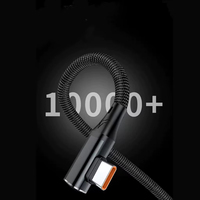 Cable de Datos JILIAN 6A de Carga Rápida Tipo-C 120W con Trenzado de Nailon de 1 Metro y Conductor de Cobre Puro para Computadora y Cámara