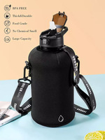 Vente directe d'usine Bouteille d'eau de 74oz avec manchon en néoprène Pichet de récipient d'eau portable sans Bpa avec poignée
