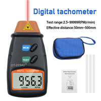 Penghitung Laser Digital, Alat Pengukur Kecepatan Rotasi Mesin Penguji Rev RPM Non Kontak