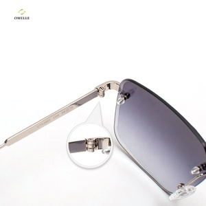 深セン高品質メタルリムレスダイヤモンドカットサングラスカスタムロゴスモール<span class=keywords><strong>MOQ</strong></span> - Product Image 4