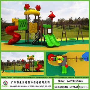 Nhà máy cho trẻ em sân chơi ngoài trời nhỏ trượt đu đặt sân vườn sân chơi nhựa trẻ em sân chơi thiết bị ngoài trời - Product Image 3