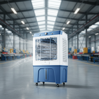 Nuevo Diseño de Enfriador de Aire Eléctrico Portátil, Aire Acondicionado Personal Evaporativo Móvil con Soporte para Uso en Garaje, Exteriores y Autocaravanas
