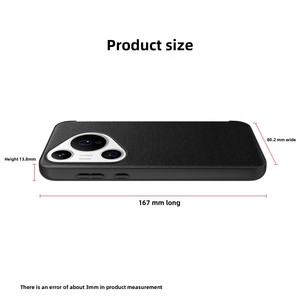 เหมาะสำหรับ Huawei Pura 70 Pro/Pura 70 Ultra/Pura 70 มาพร้อมเคสหนังเรียบแบบโปร่งใส ดีไซน์มินิมอล - Product Image 2