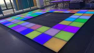 التفاعلية أرضية صالة رقص مزودة بمصابيح led/أرضية رقص قابلة للنقل/حساس أرضية صالة رقص مزودة بمصابيح led - Product Image 2