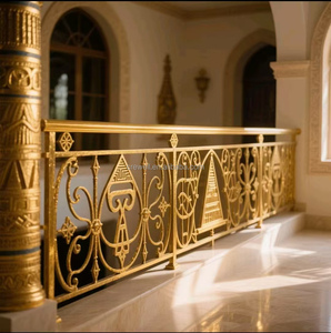 Thiết kế hiện đại dễ dàng-to-cài đặt rèn sắt cầu thang lan can nhúng nóng mạ kẽm giả mạo kim loại treo tường cho cầu thang - Product Image 5