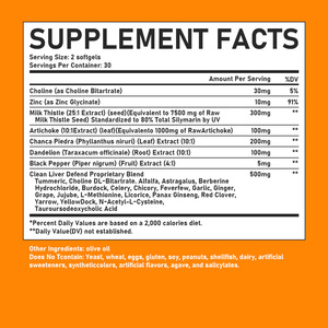 ODM OEM <b>Liver</b> Detox Cleanse Softgels with Choline Promotes Natural Detoxification Zinc <b>Liver</b> Detox Cleanse Softgels - Product Image 2