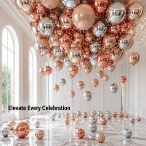 Palloncini e Accessori per Decorazioni Festa di Compleanno in Oro Rosa, Nero, Rosso, Verde, Viola, Blu e Colori Assortiti - Product Image 3
