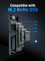 VCOM M.2 NVMe Caja SSD externa 10Gbps Tipo C USB3.1 Caja de disco duro para 2280 2230 2242 2260 Disco de estado sólido