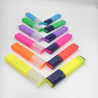 Bestationery Ensemble de stylos surligneur parfumés pour écriture en vrac personnalisés avec logo de couleur fluorescente à prise plate pour marqueur de bureau de Chine