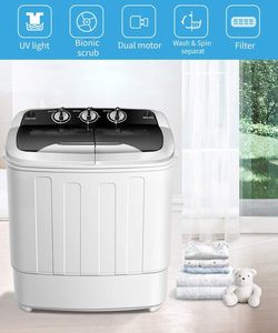7kg Semi-Automatic Electric Portable Top-load <b>Washer</b> Dryer for Household & Hotel Use English Operation - Product Image 3