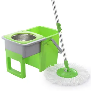 2024 Rotary Mop Bucket Set Hand Pressure Household Rotary Drying Labor Saving 360 Rotation, Sewage Separation