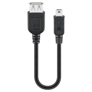 Cavo <b>USB</b> ICOC MUSB AF 002 Black 0,2m 95006 - Product Image 1