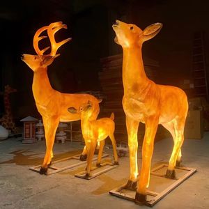 Fiberglass Deer <strong>Lamp</strong> Suitable for Outdoor Park and Scenic Area Landscape Lighting - Product Image 5