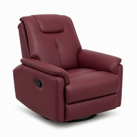 Fauteuil inclinable Factoryr, 360 °   Fauteuil pivotant et à bascule 160 °   Fauteuil inclinable en cuir PU pour salon et chambre à coucher