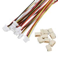 موصلات مايكرو JST 1.0 مم SH 2-7Pin من النايلون/PVC، محول إلكتروني، غلاف موصل ذكر وأنثى