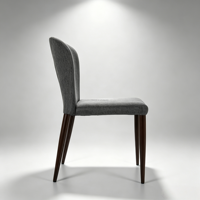 Chaise empilable à cadre métallique et pieds en bois grainé pour salle à manger et événements