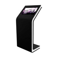 Vente chaude 21.5 pouces écran LCD interactif écran tactile kiosque d'information kiosque en forme de L avec logiciel gratuit kiosque à écran tactile
