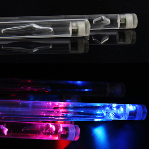 Venta al por mayor de nuevos materiales de polímero de plástico palo de tambor colorido Stock brillante en la oscuridad luminoso 5A LED fluorescente baqueta - Product Image 3