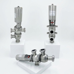 Meistverkauftes Sanitär-Edelstahl-Regelventil SS304 DN25 22 Modell <span class=keywords><strong>TL</strong></span> Typ Einfachwirkendes Pneumatisches Außengewinde-Umstellventil - Product Image 1